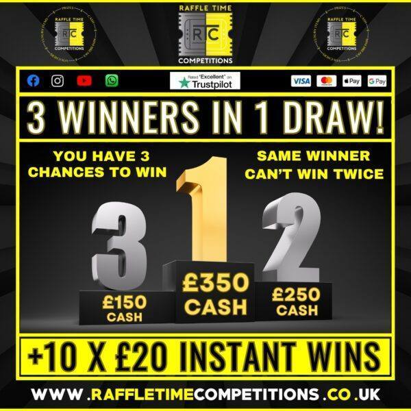 3 winners + cash instants